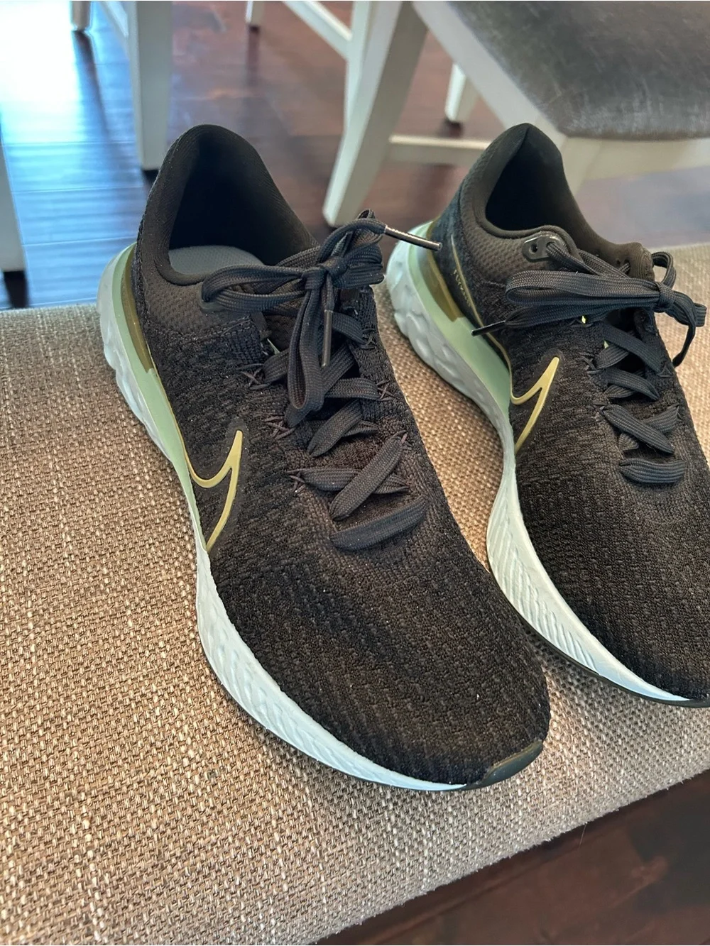 Nike React Infinity Run Flyknit Men’s Running Shoes Black Like New